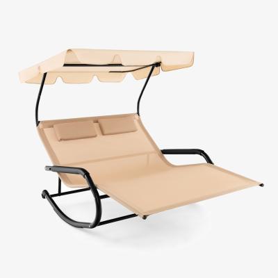 The Range Double Rocking Chaise Lounge - Beige
