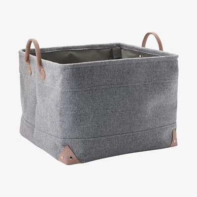 Amara Aquanova - Lubin Storage Basket - Silver Grey - Large