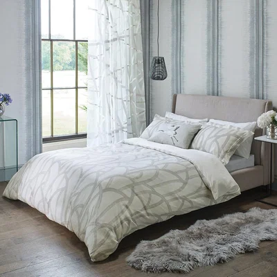 Amara Harlequin - Meso Duvet Cover - Oyster - Single