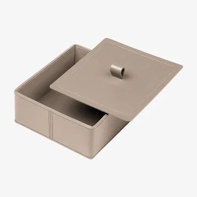 Amara Rudi - Scrigno Square Trinket Box - Mud - Medium