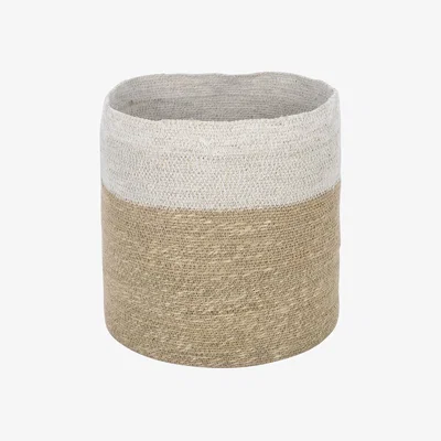 Amara Global Explorer - Seagrass Storage Basket - Natural/White