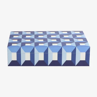 Amara Jonathan Adler - Sorrento Trinket Box - Blue - Large