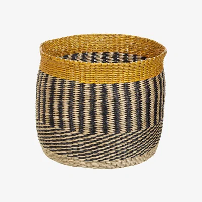 Amara Marimekko - Silkkikuikka Storage Basket - Black/Yellow