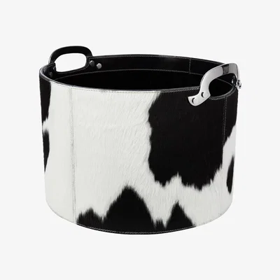 Amara Luxe - Cowhide Storage Basket