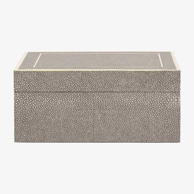 Amara Made Goods - Mateus Faux Shagreen Box - Sand - Small