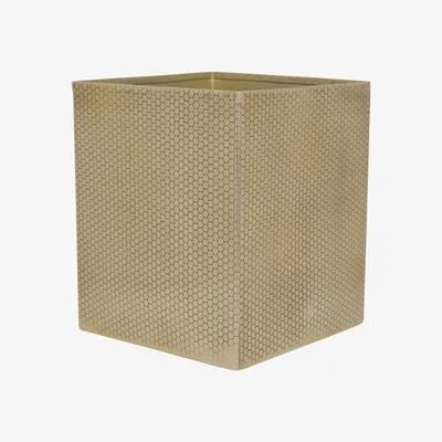 Amara Luxe - Antique Gold Honeycomb Waste Bin