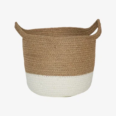 Amara IvyLine - Geilo Jute Lined Basket - White