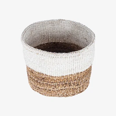 Amara The Basket Room - Ndizi Banana Fibre and Sisal Basket - Natural - M