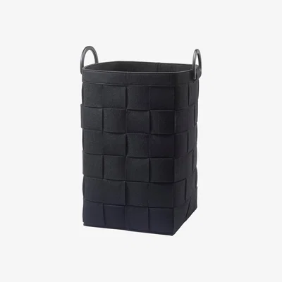 Amara Dix Laundry Basket - Black