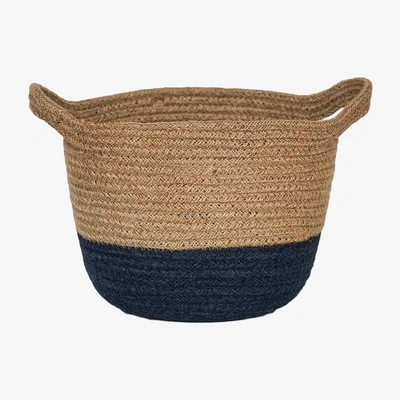 Amara IvyLine - Geilo Jute Lined Basket - Navy