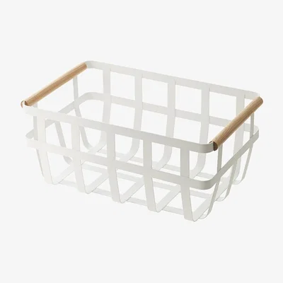 Amara Yamazaki - Tosca Storage Basket with Two Handles - White