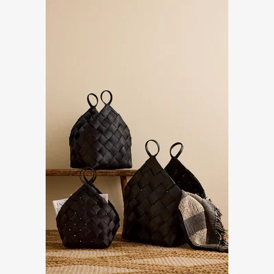 Anthropologie Woven Baskets, Set of 3