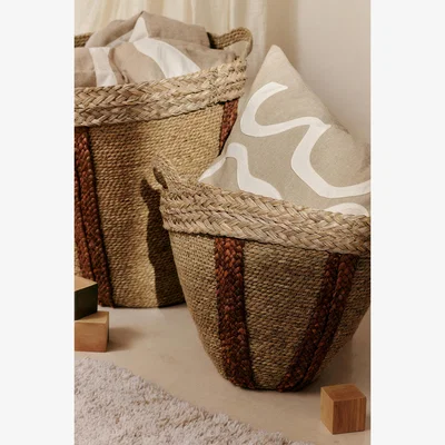 Anthropologie Ferm Living Mar Woven Baskets, Set of 2