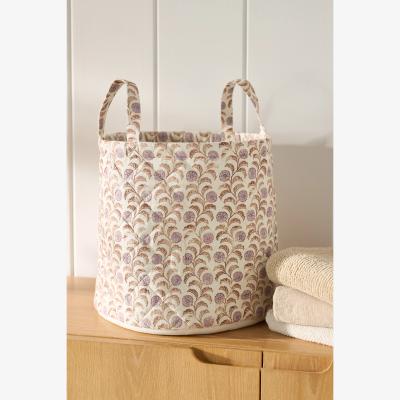 Anthropologie Leora Quilted Fabric Basket