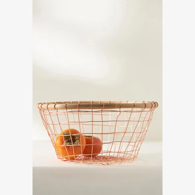Anthropologie Jo Fruit Wire Basket