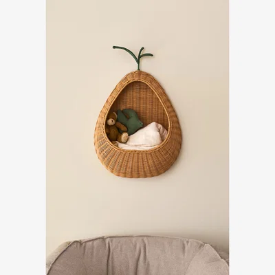 Anthropologie Ferm Living Pear Braided Wall Pocket