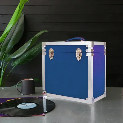 Arighi Bianchi Vinyl Record Storage Box, Blue