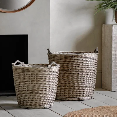 Arighi Bianchi Set of 2 Jumbo Baskets
