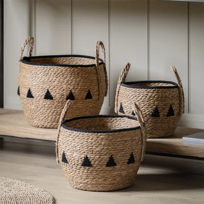 Arighi Bianchi Set of 3 Alid Baskets