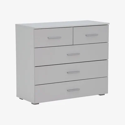 Barker and Stonehouse Moritz 5 Drawer Chest, Grey | Barker & Stonehouse