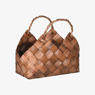 Barker and Stonehouse Large Woven Magazine Basket