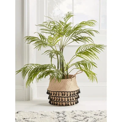 Cox and Cox NEW Tasselled Seagrass Storage Basket