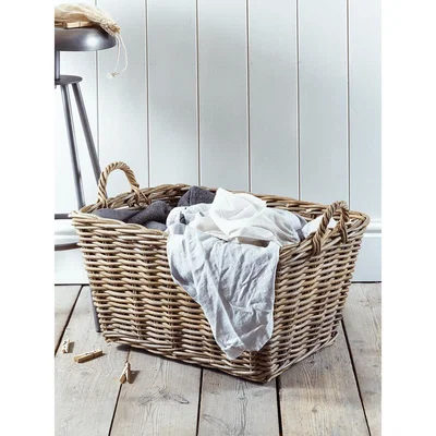 Cox and Cox Rattan Rectangular Basket
