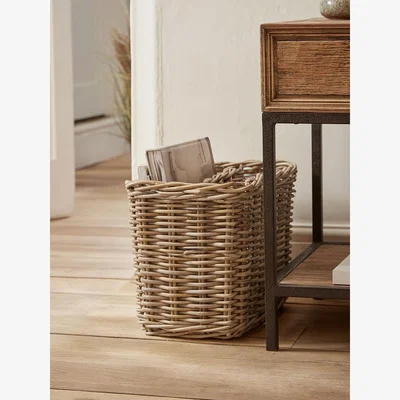 Cox and Cox Rattan Magazine Rack