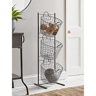 Cox and Cox Standing Wire Storage Basket