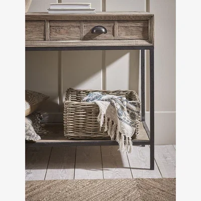 Cox and Cox Rattan Storage Basket - Square