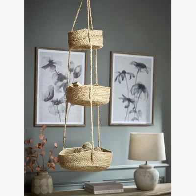 Cox and Cox Jute Hanging Baskets
