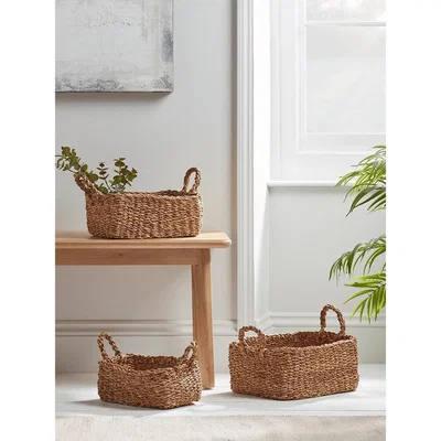 Cox and Cox NEW Three Rectangle Storage Baskets