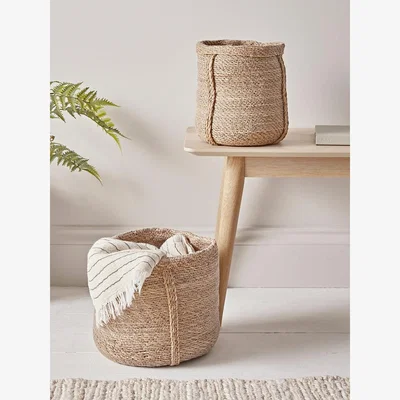 Cox and Cox Two Woven Baskets