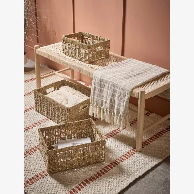 Cox and Cox Three Nesting Seagrass Storage Trays