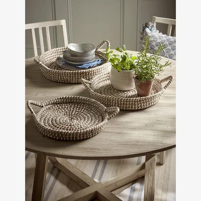 Cox and Cox Three Nesting Seagrass Trays