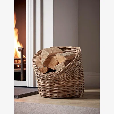 Cox and Cox Rattan Log Basket