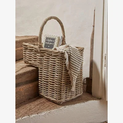Cox and Cox Rattan Stepped Basket