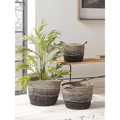 Cox and Cox NEW Black Ombre Storage Baskets
