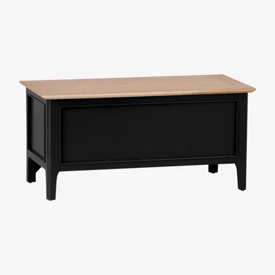 Chiltern Oak Furniture Bergen Black Painted Oak Blanket Box