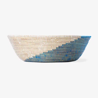 The Conran Shop Exclusive Large Floor Basket in Blue Swirl