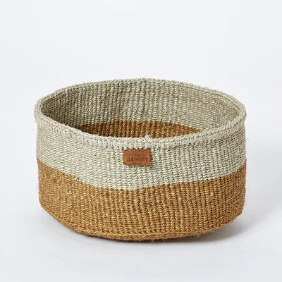 The Conran Shop Small Colour Block Basket in Natural