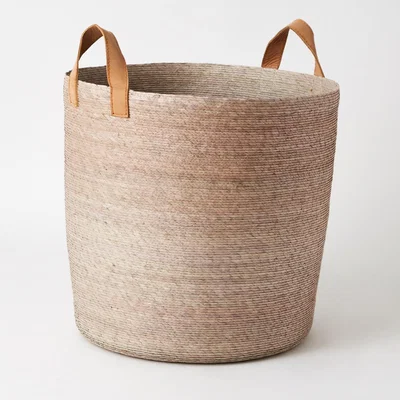 The Conran Shop Tambo Basket with Leather Handles