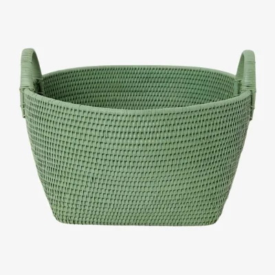 Casa by JJ Handy Handwoven Rattan Basket - Green