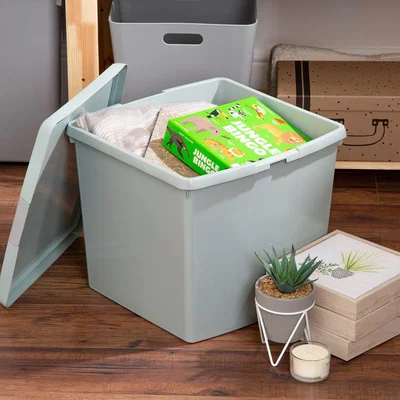Dunelm 37L Wham Clip Box Sage (Green)