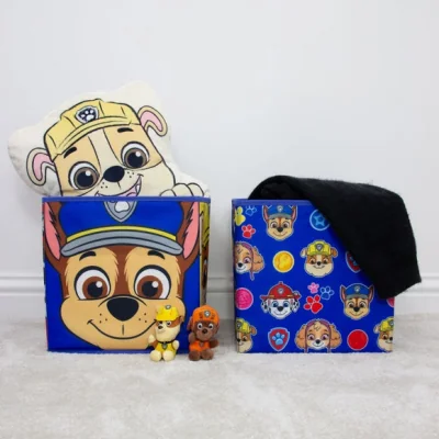 Dunelm Set of 2 Paw Patrol Faces Storage Boxes