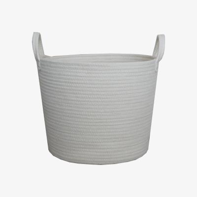 Dunelm Cream Rope Basket Cream