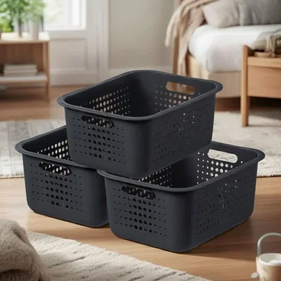 Dunelm Smartstore Set of 3 No Lid Storage Baskets