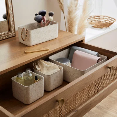 Dunelm Natural Felt Drawer Organiser Bundle