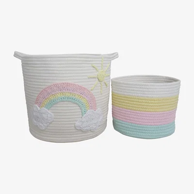 Dunelm Unicorn Dreams Pack of 2 Storage Baskets NA