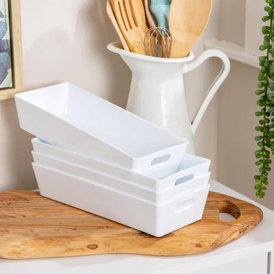 Dunelm Wham Studio Set of 4 Storage Baskets, 2.01 White